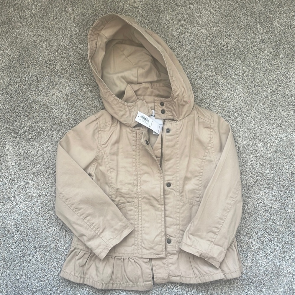 Old Navy Khaki Toddler Jacket 4T NWT.